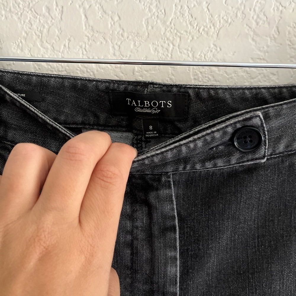TALBOTS Signature Denim in distressed black size 8 - Picture 6 of 13